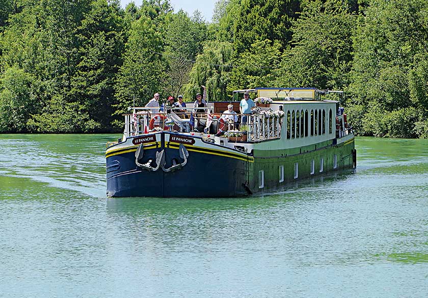 Luxury  Hotel  Barge  Panache  Cruising The  River  Marne In  Champagne
