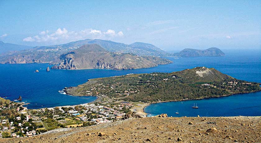 View Of The  Aeolian  Islands   Sicily   Italy Original