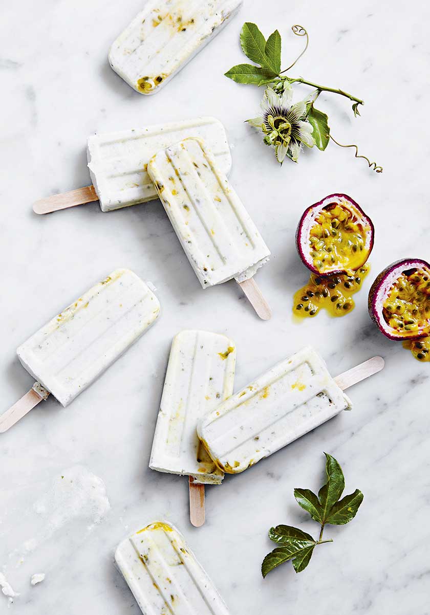 Minted Passionfruit Popsicles F