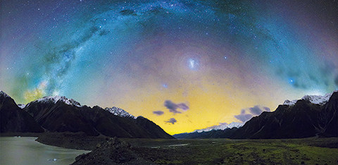 Milky Way over the Tasman Valley