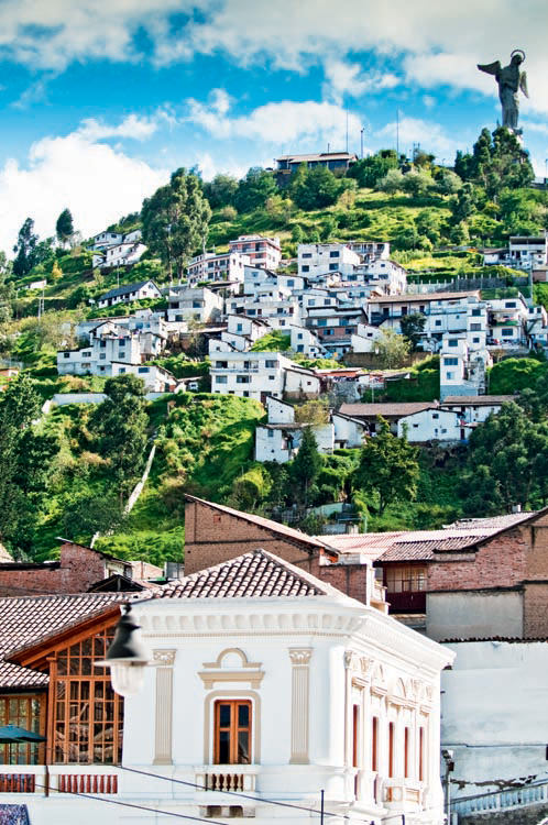 Old  Quito  View Of  El  Panecillo 8272