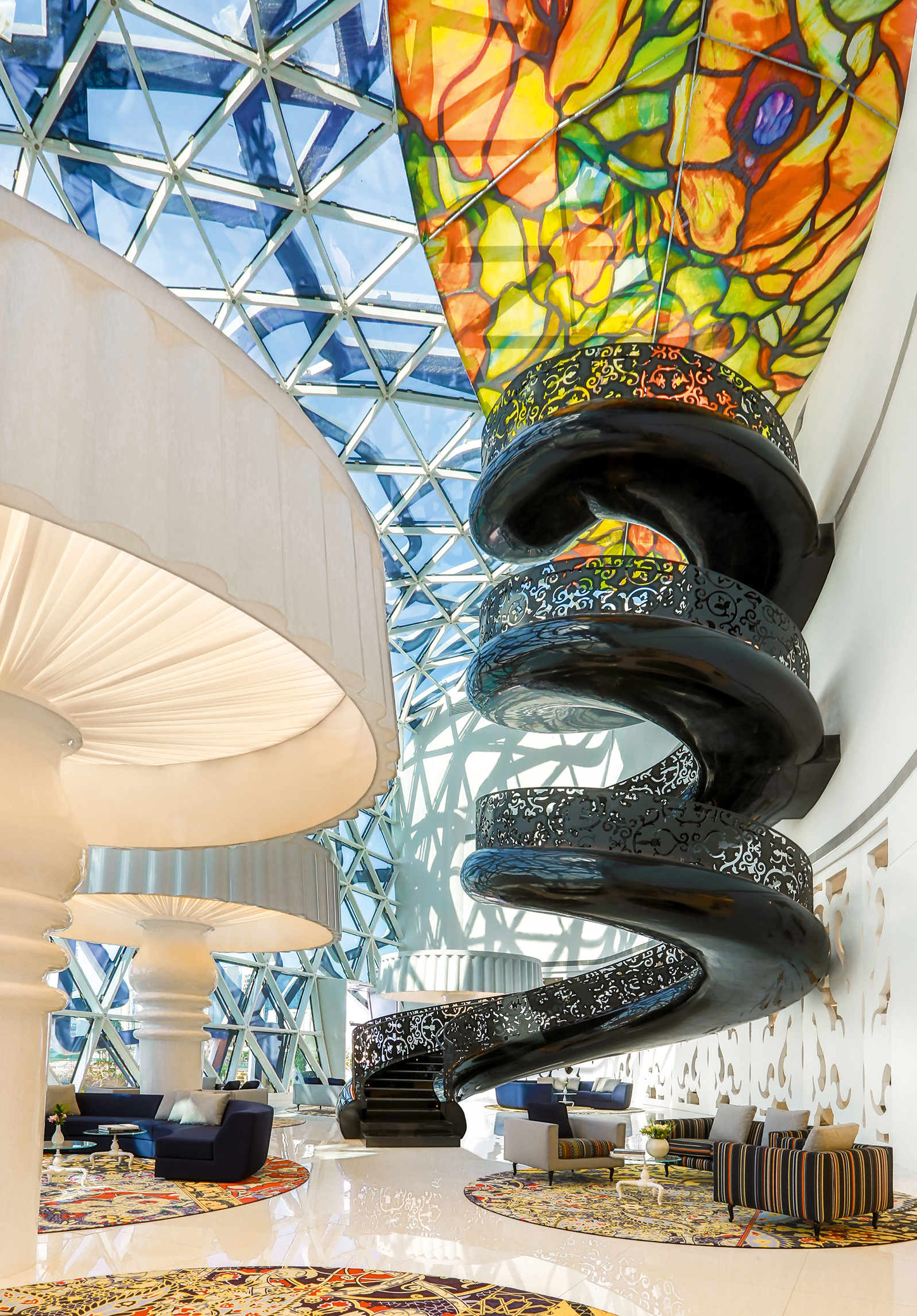 Mondrian Doha Atrium Day Designmarcelwanders