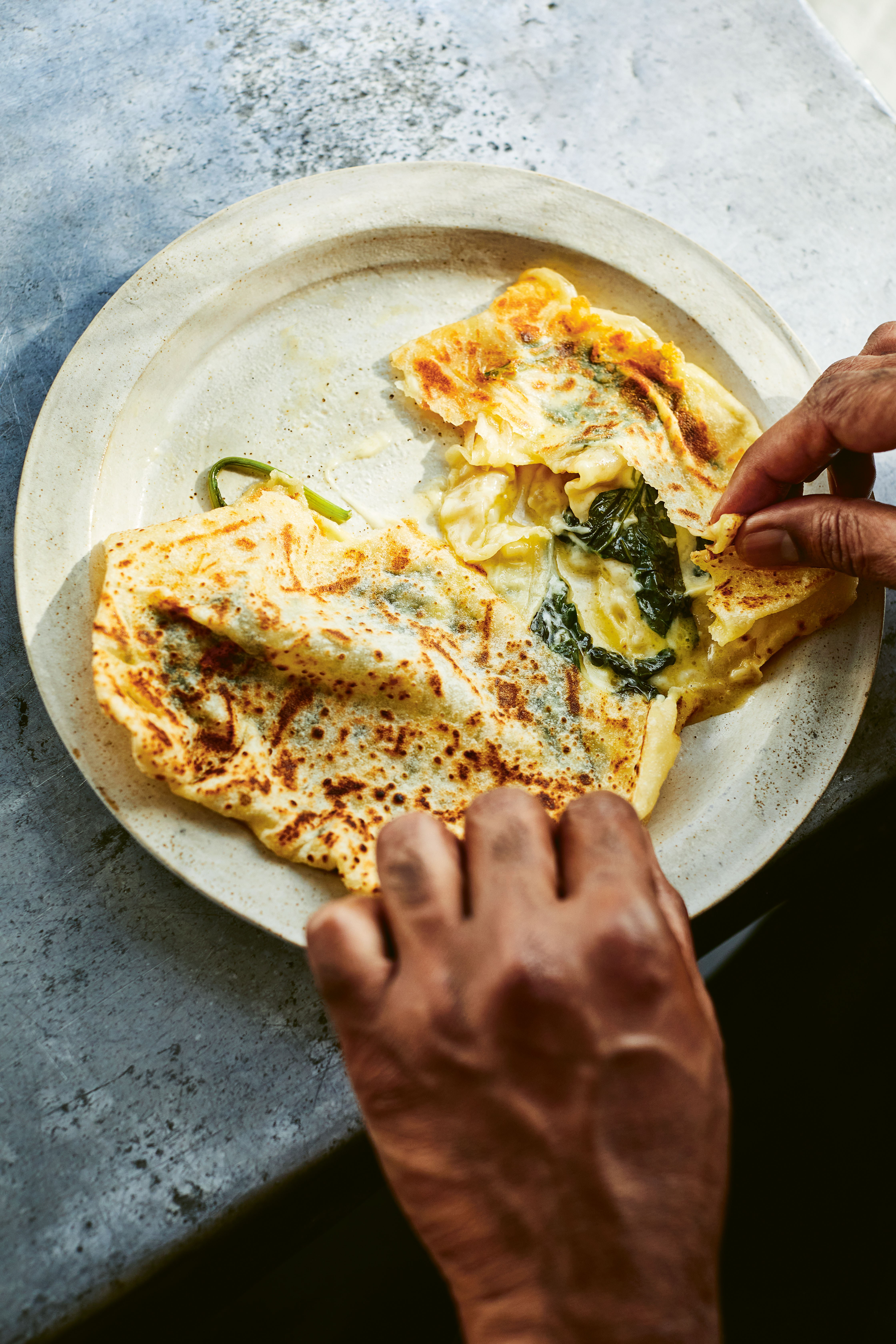 13 9 24 Roti King Roti King Classics Roti Murtabak Spinach Cheese