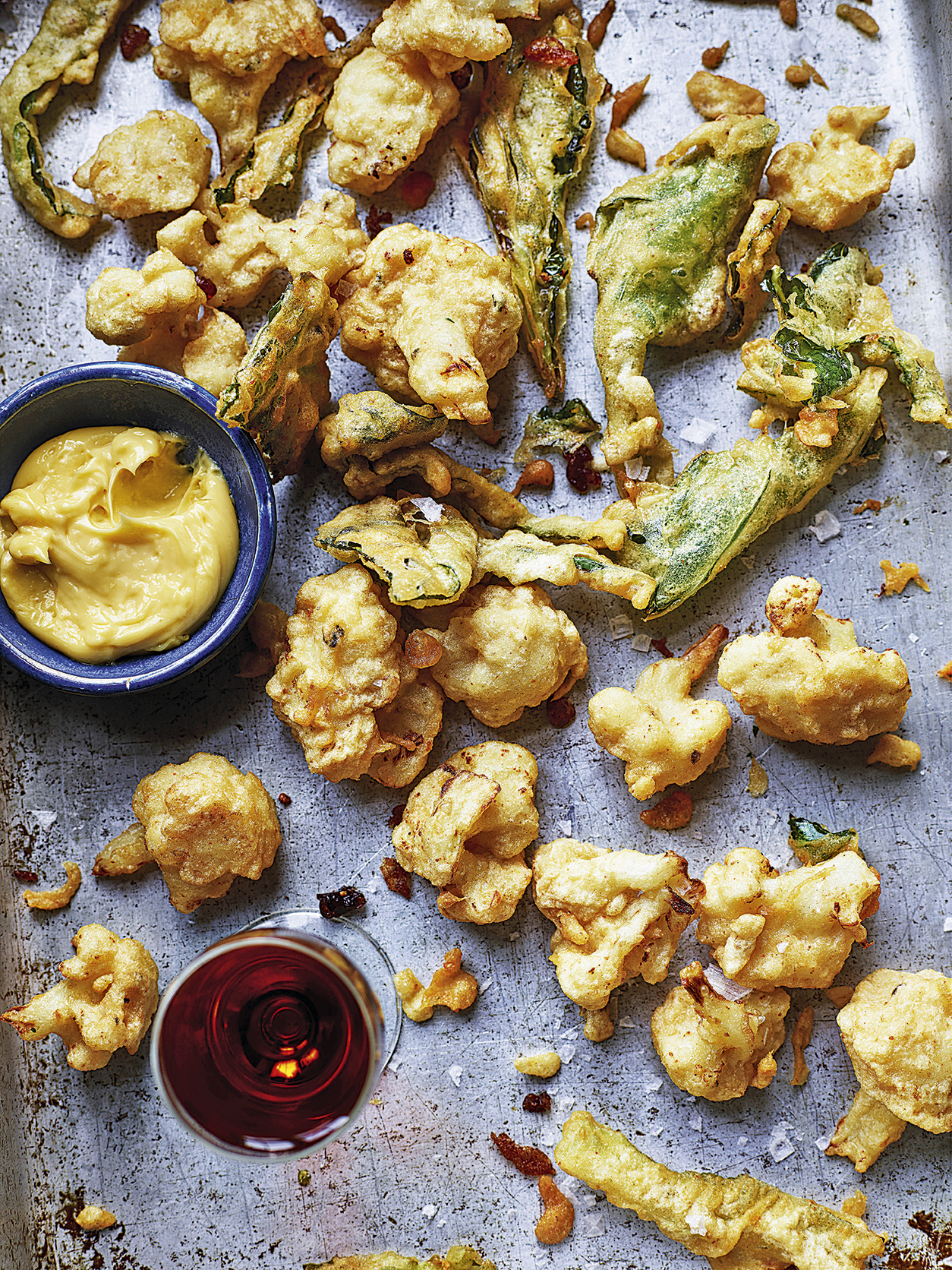 2 Cauliflower Anchovy Parmesan Fritters