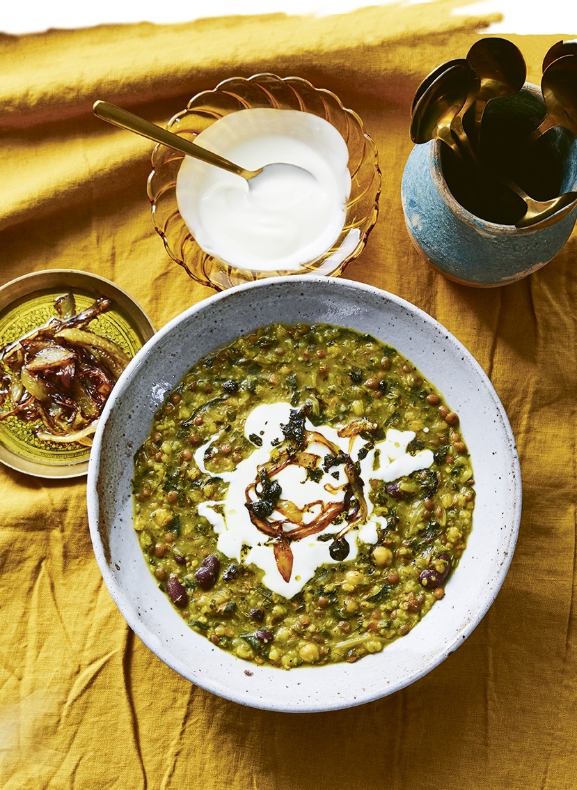 Ash Shole Ghalamkar Heart bean lamb and rice soup