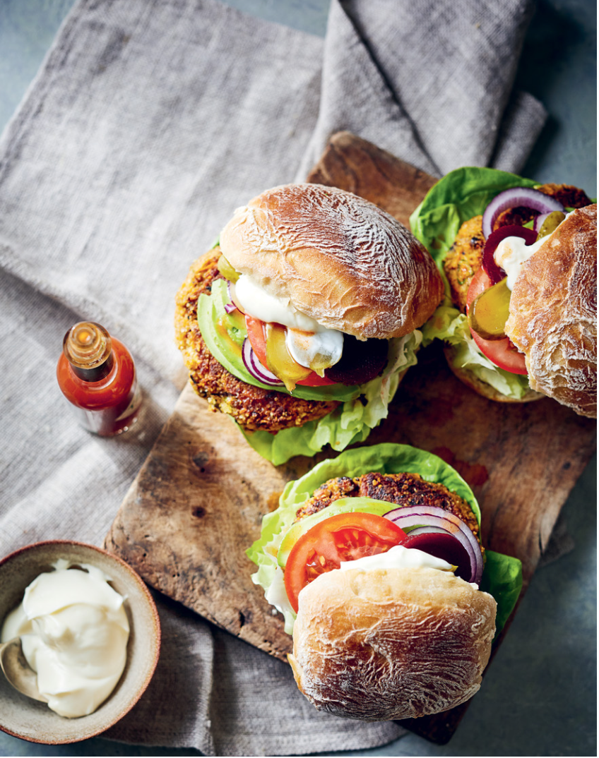 Black Bean and Carrot burgers