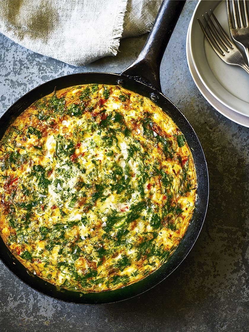 Cheddar Veg Cumin Frittata