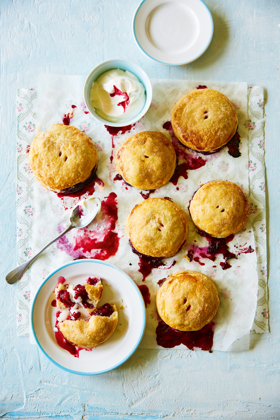 Cherry Berry Hand Pies With Creme Fraiche