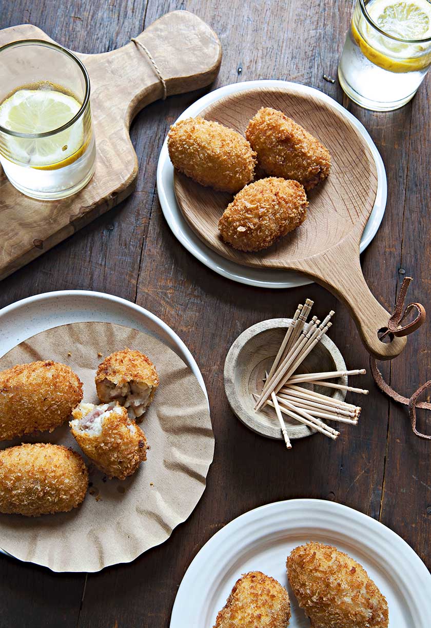 Jamón and manchego croquetas