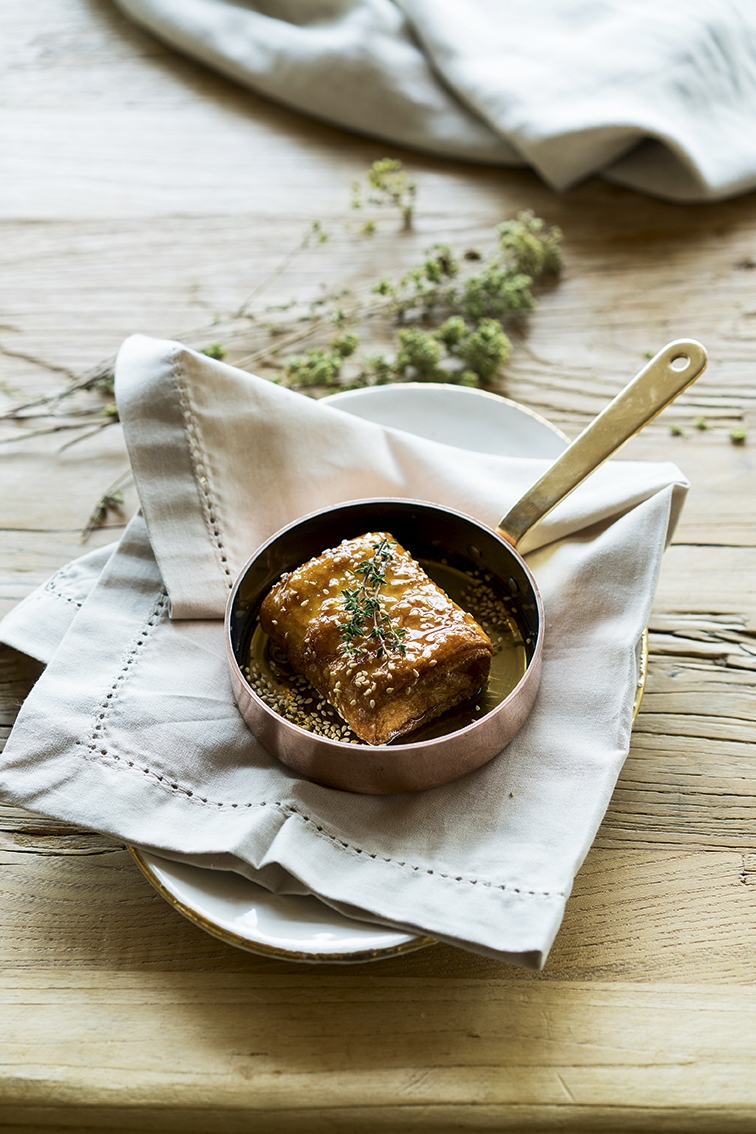 Feta Parcels with Honey Sesame