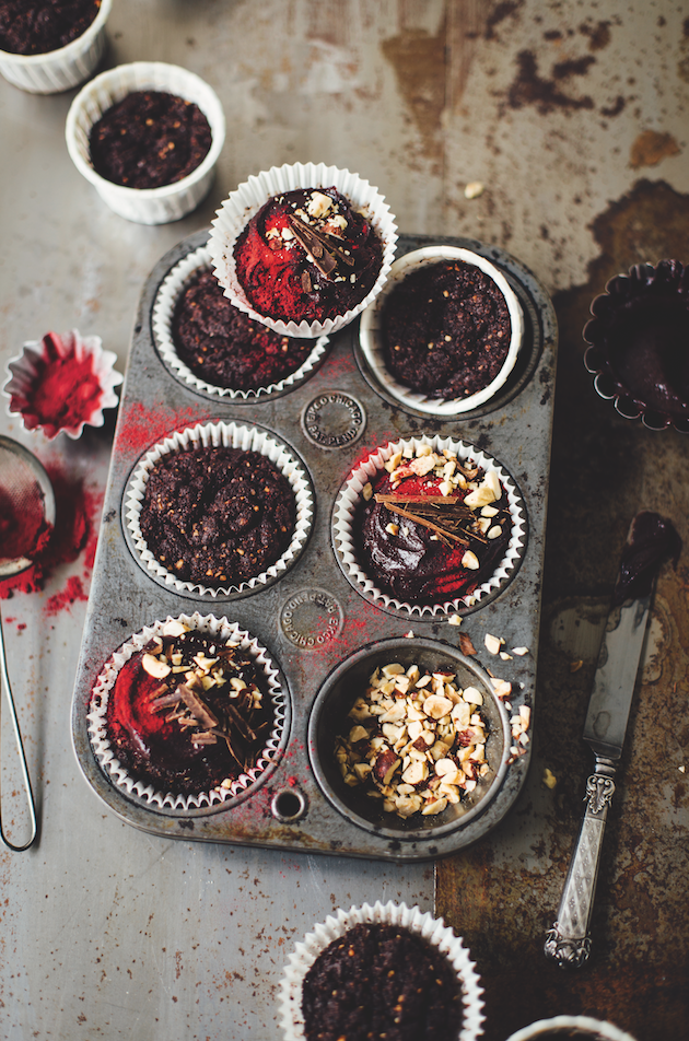 Hazlenut Beetroot and Chocolate Muffins screenshot