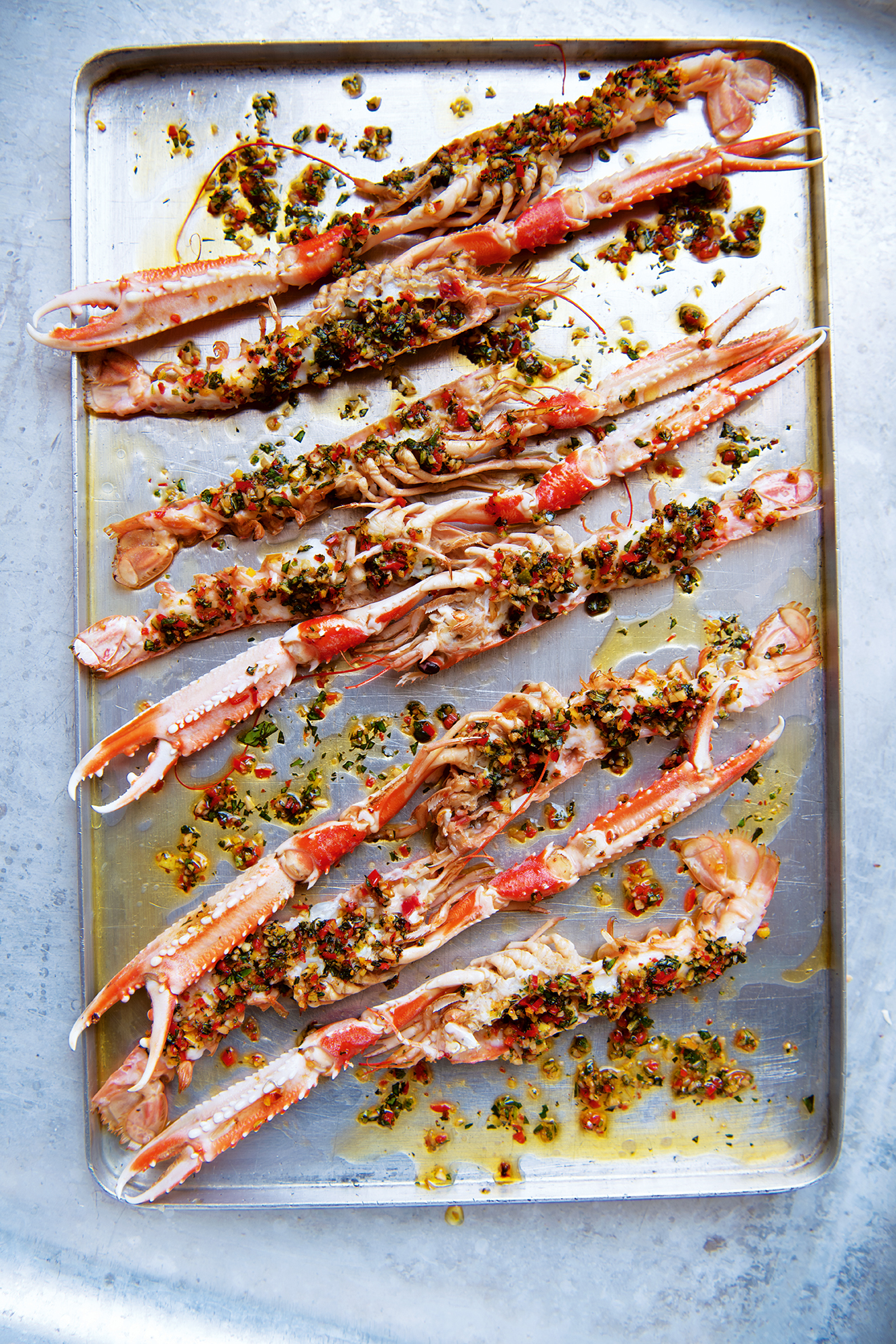 Grilled Langoustines With Asian