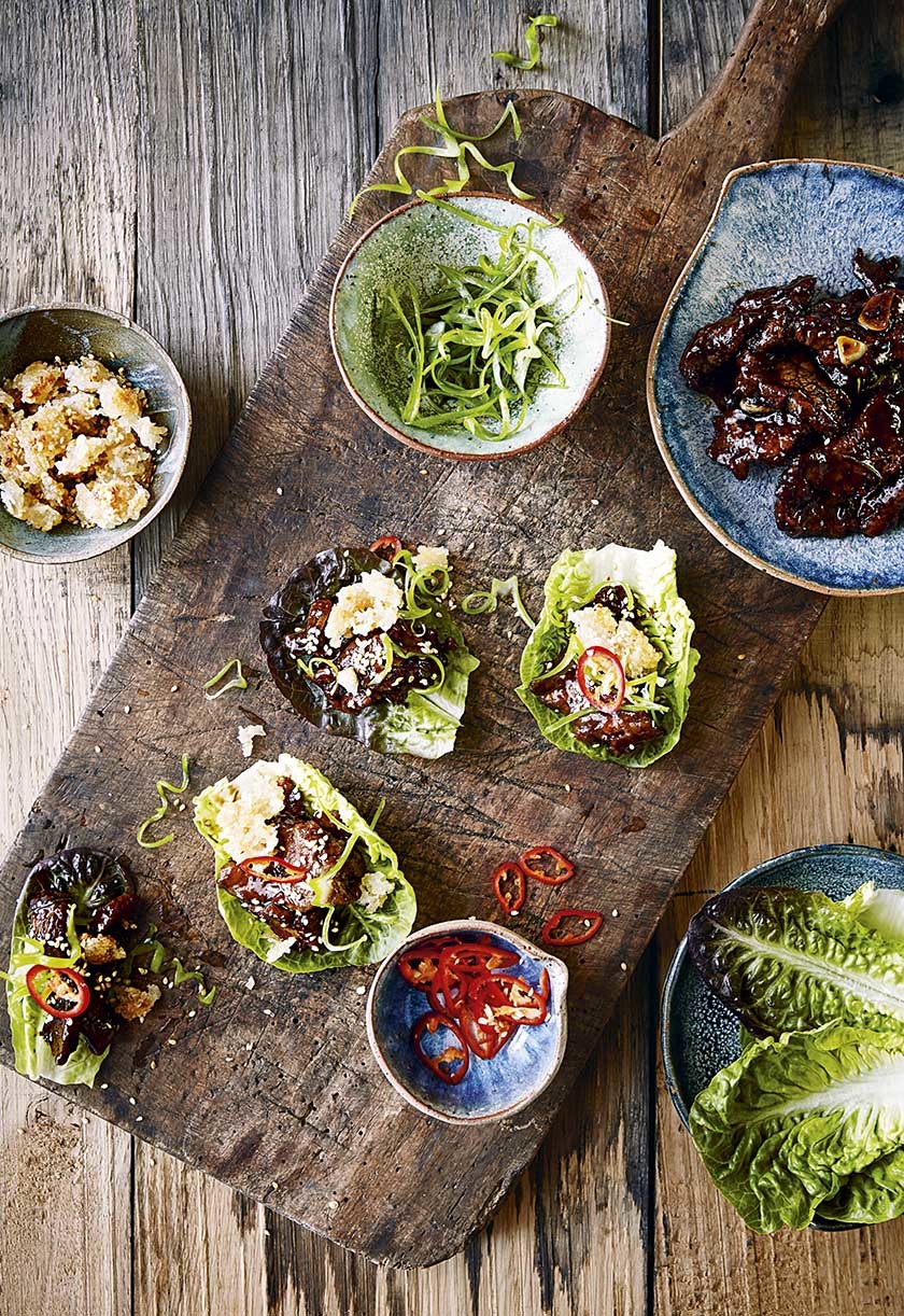 Mongolian Beef Lettuce Cups