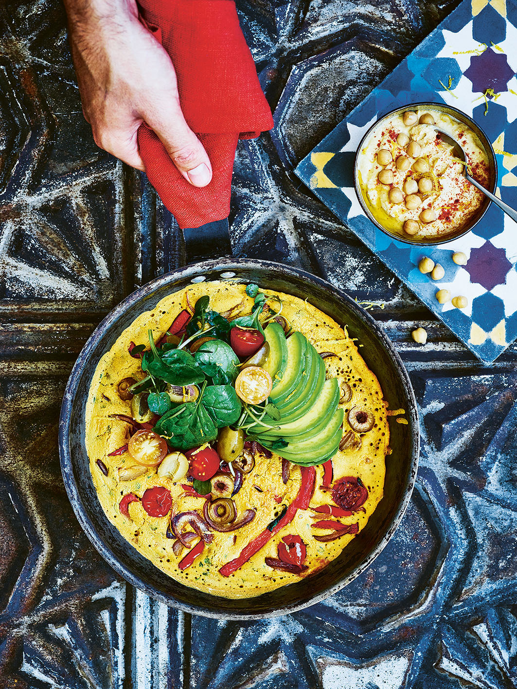 Moroccan Chickpea Omelette