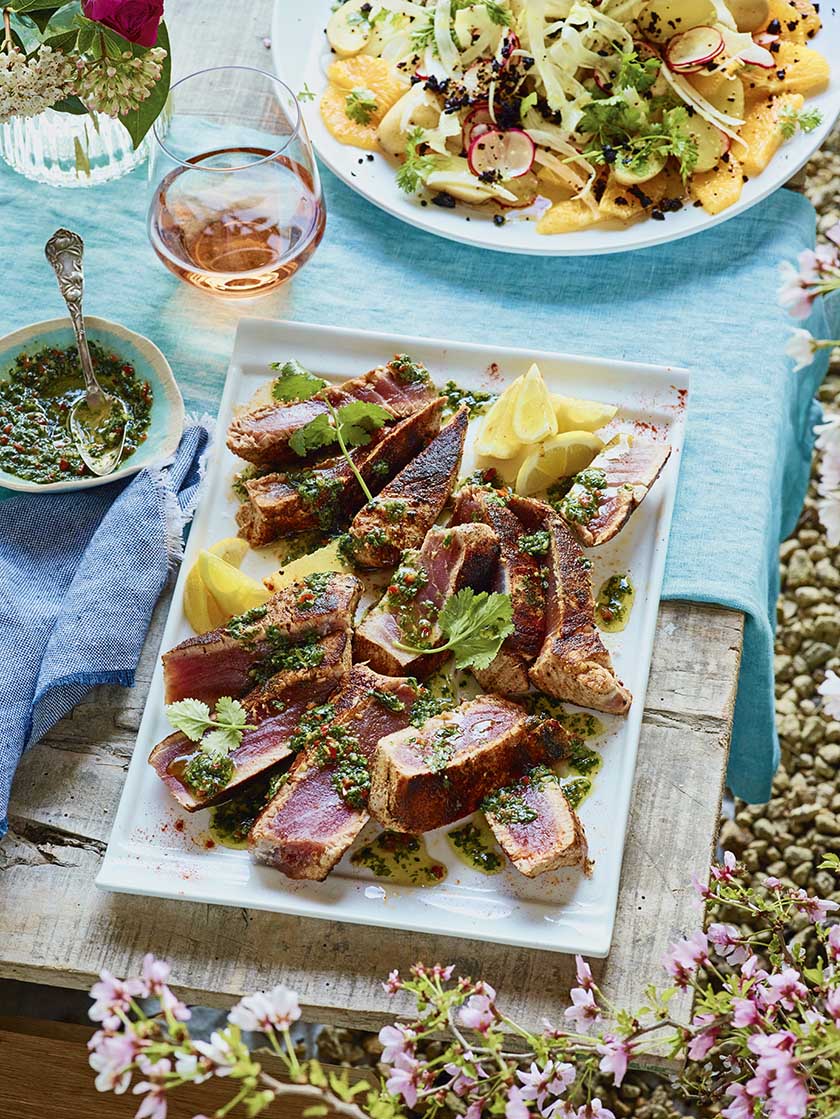 Moroccan tuna with chermoula