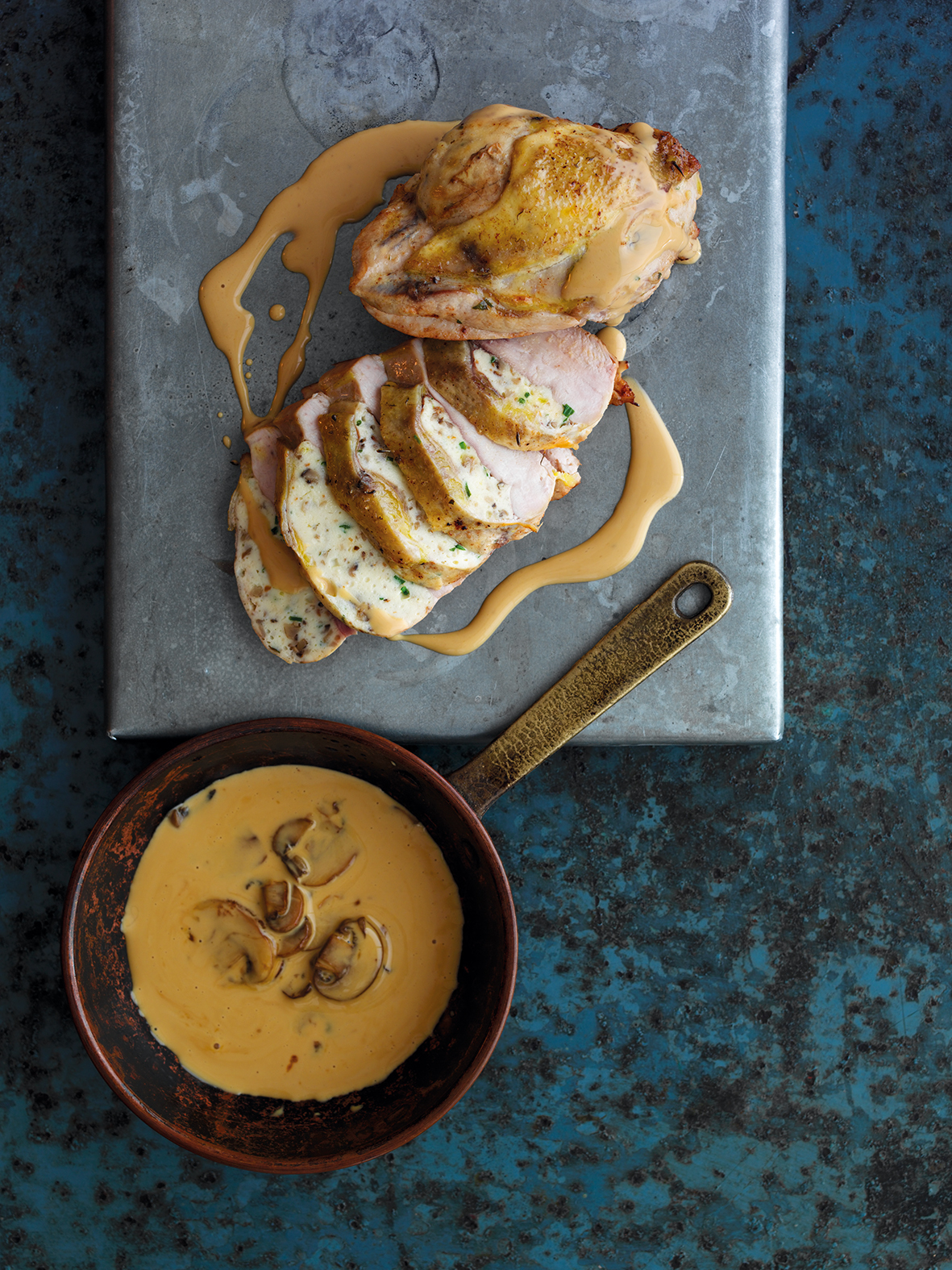 Pan Fried Pheasant Breast Filled With A Mushroom And Herb Mousse