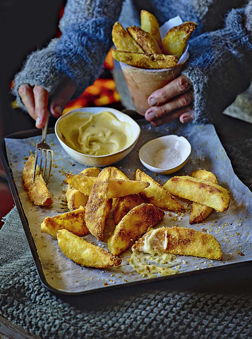 Polenta And Parmesan Chips