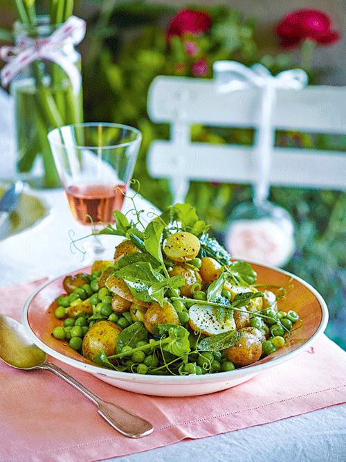 Potato  Pea And Mint Salad