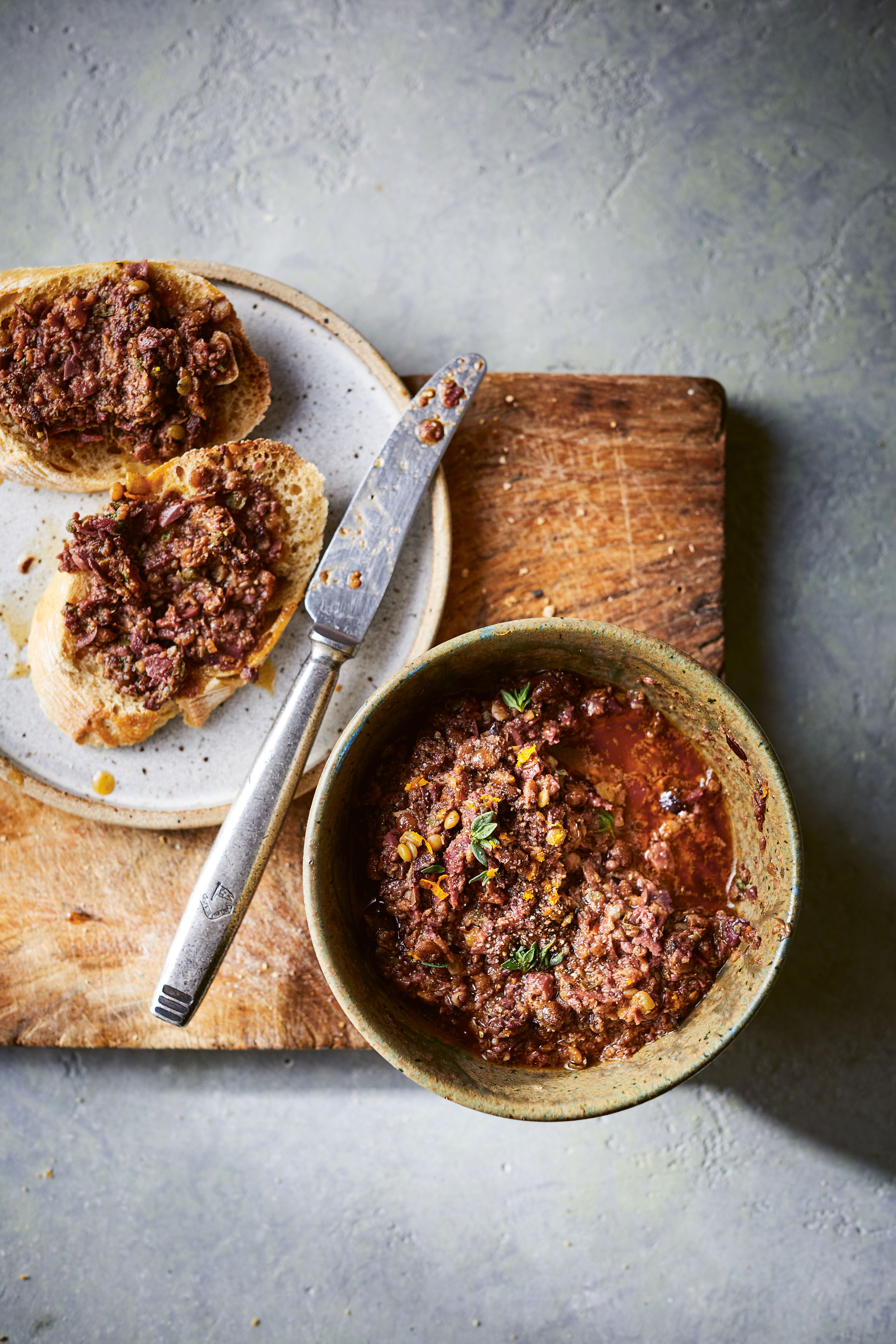 Puy lentil and Olive Tapenade