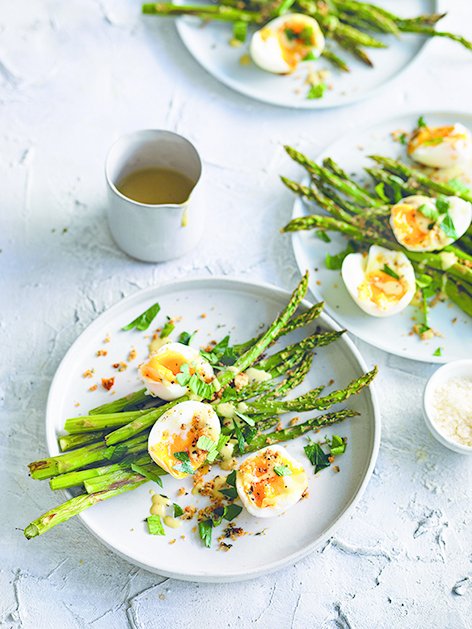 Roast Asparagus With Parmesan Crumbs And Soft Eggs 2920