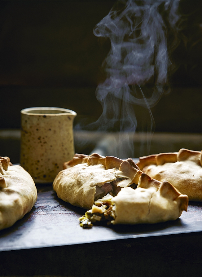 Roast veg pasties p 110