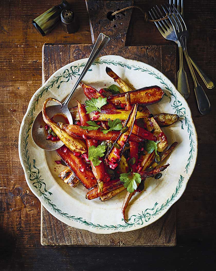 Roasted Carrots And Parsnips