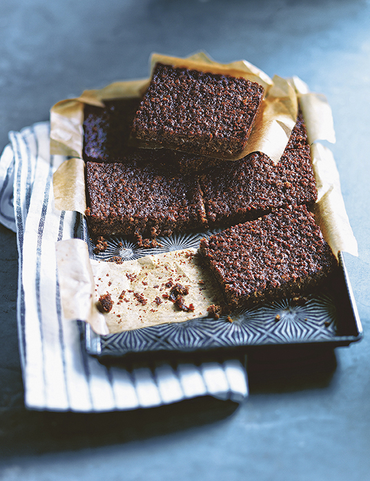 Sticky ginger tray bake