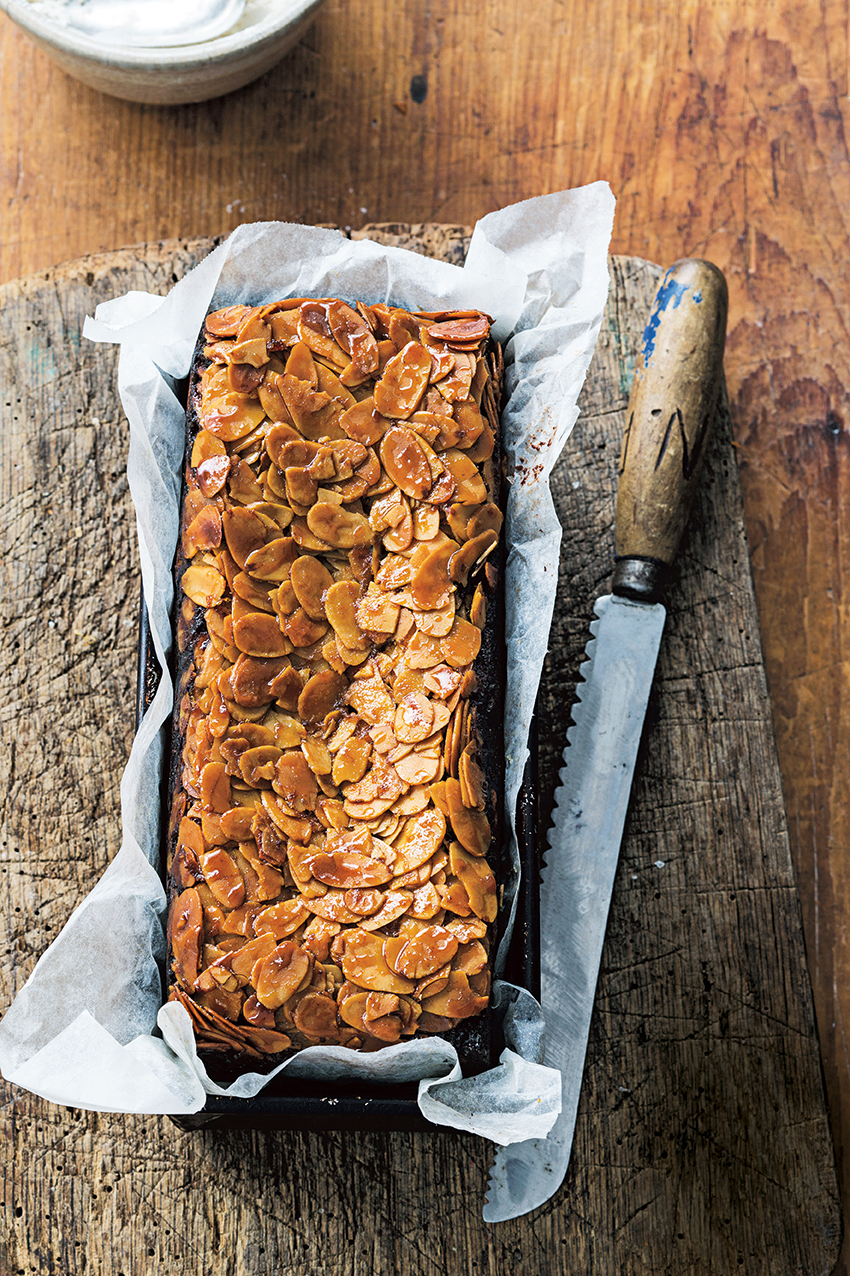 Chocolate, orange and almond cake