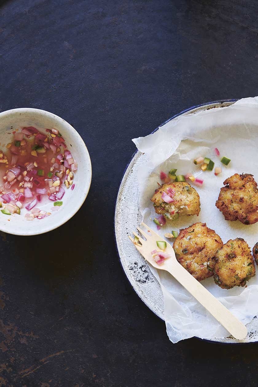 Thai Fishcakes With Cucumber Pickle Color