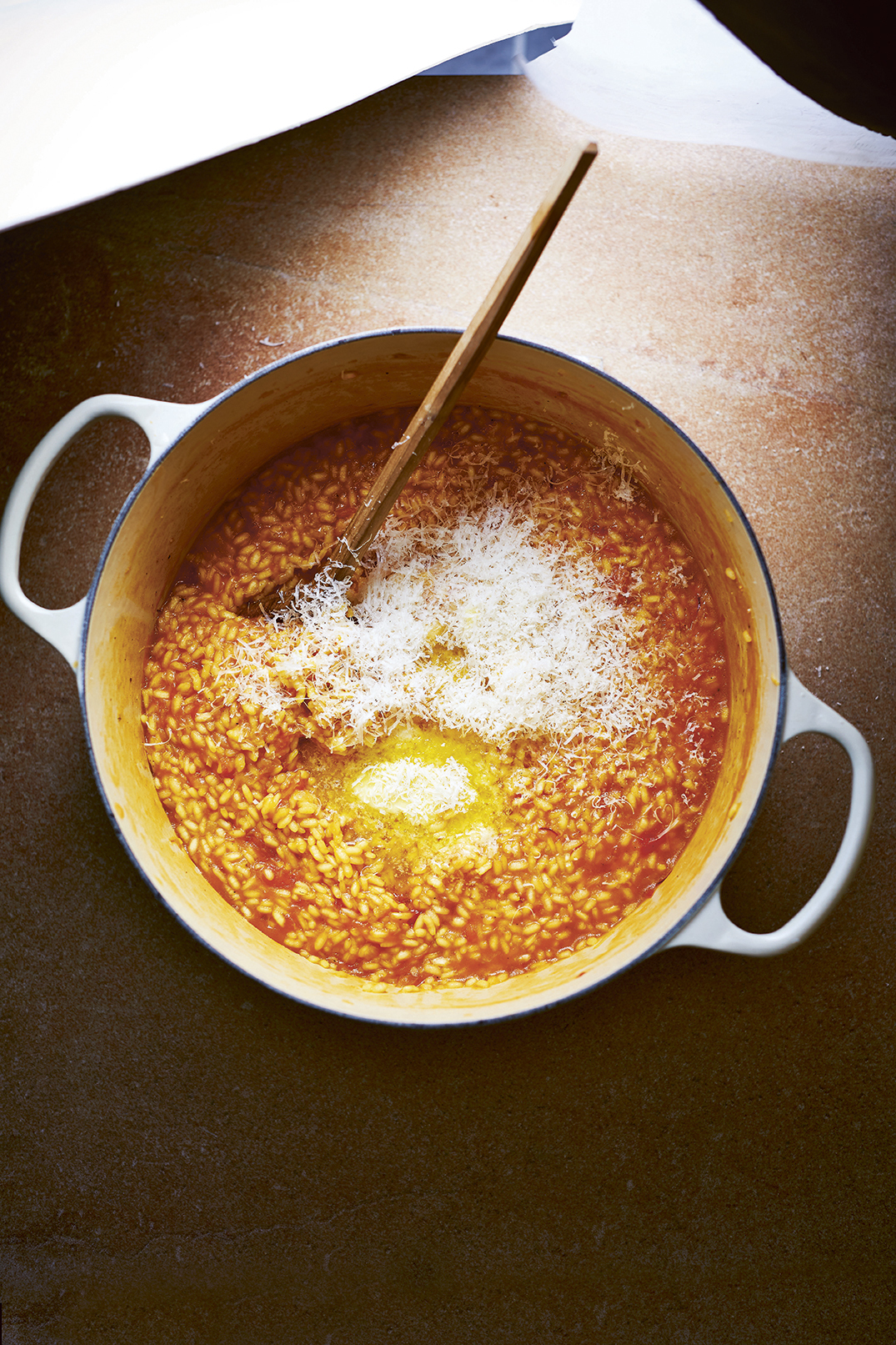 Tomato and saffron risotto