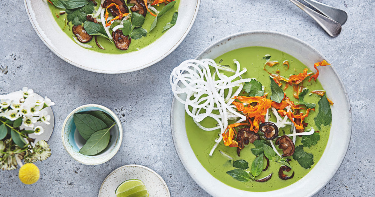 Coriander, coconut and daikon noodle soup | Food and Travel Magazine