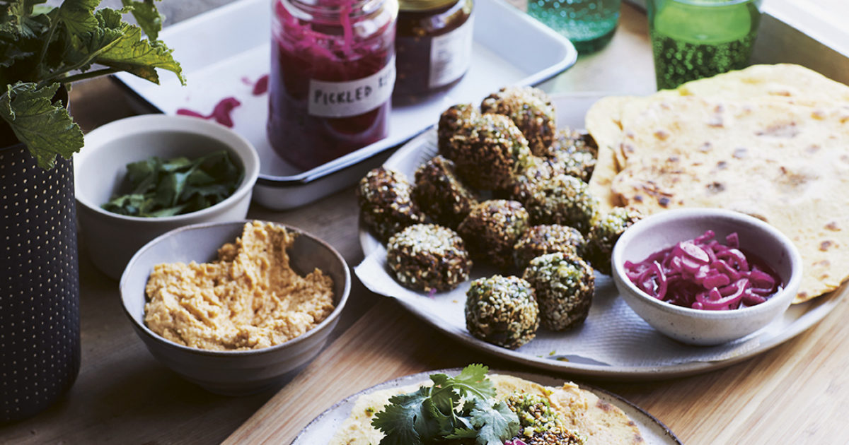 Chickpea and pea falafel Food and Travel Magazine