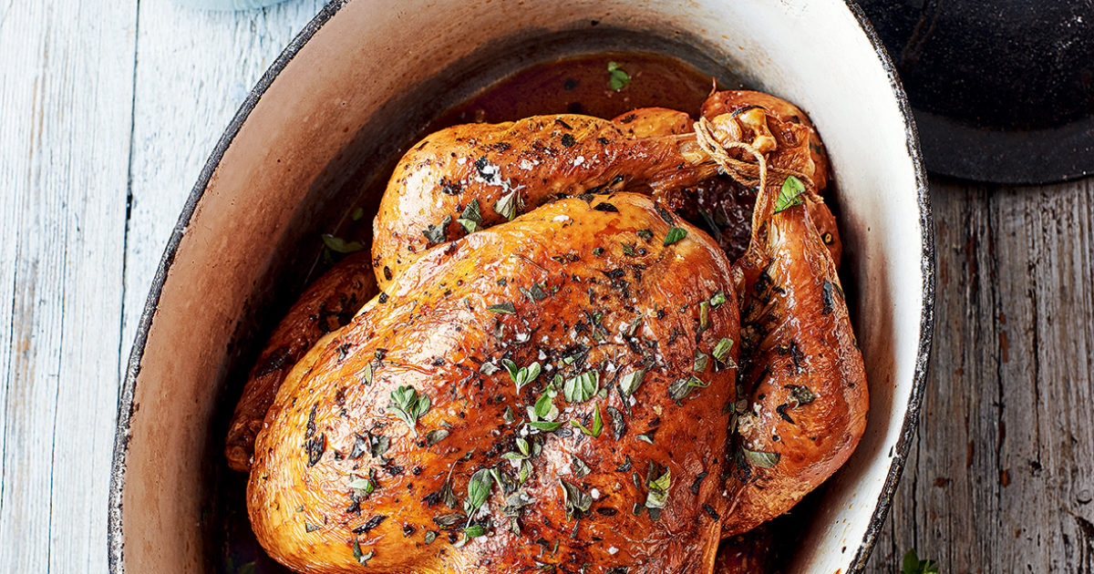 Turkey baked with marjoram Food and Travel magazine