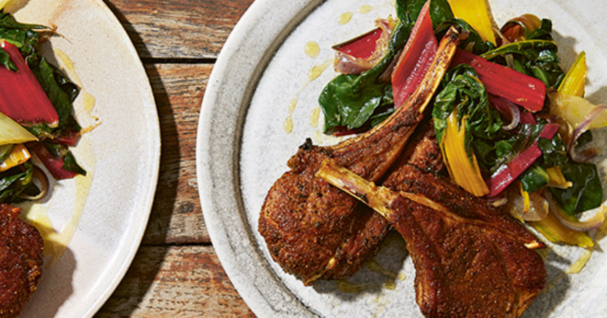 Gingercurried lamb chops with braised… Food and Travel Magazine