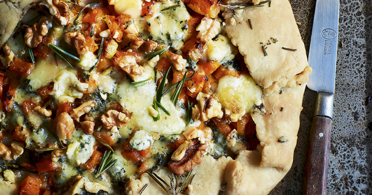 Pumpkin, blue cheese and walnut galette | Food and Travel Magazine