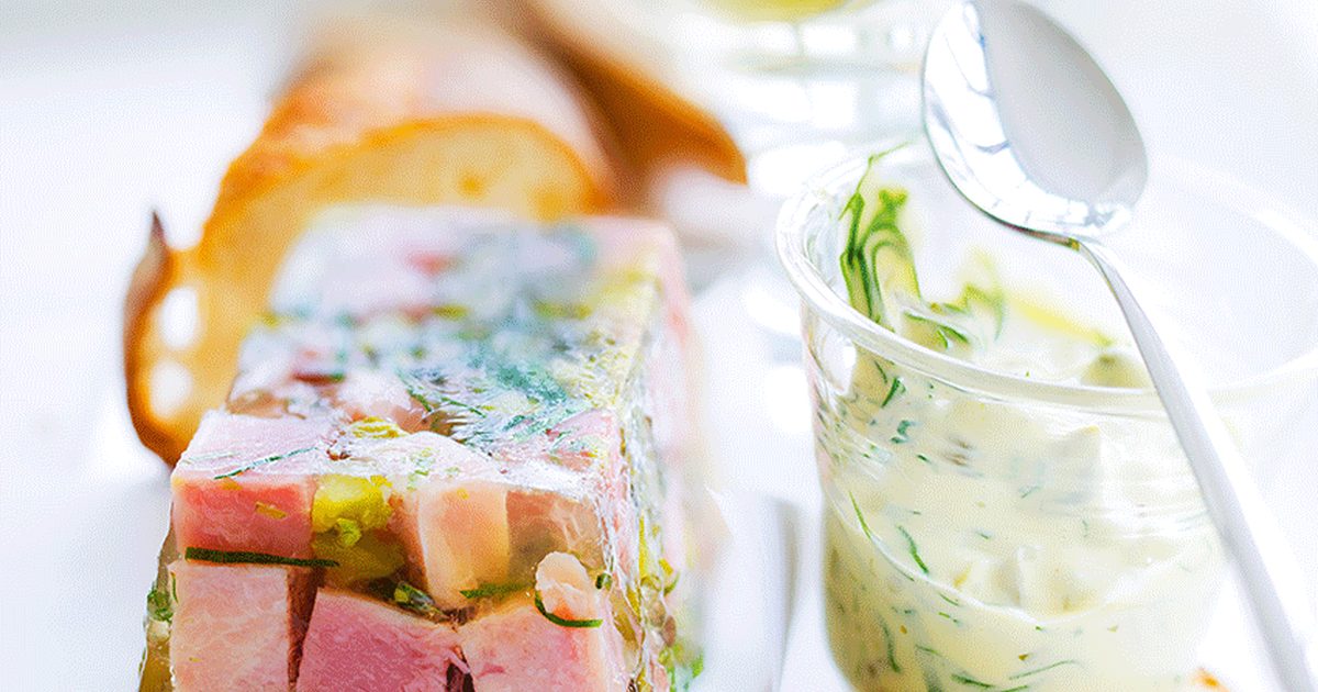 Jellied ham and parsley terrine Food and Travel magazine