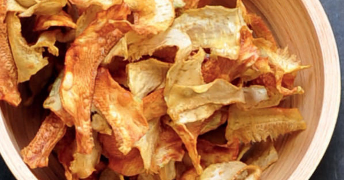 Artichoke heart crisps Food and Travel Magazine