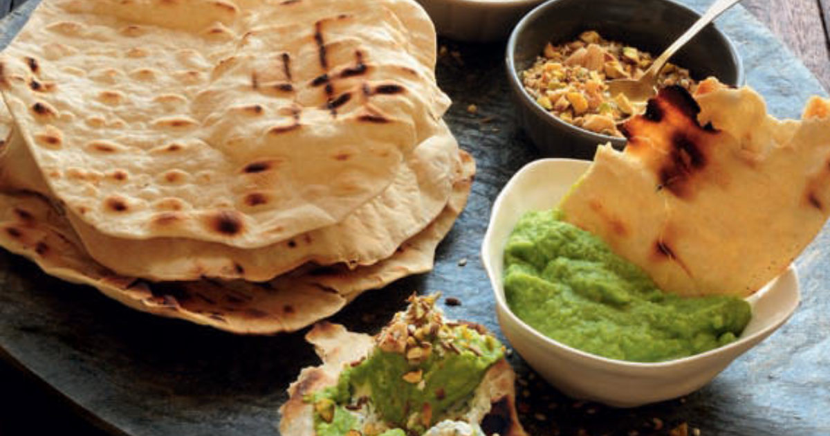 Food and Travel Magazine | Broad bean hummus with labneh and dukkah…