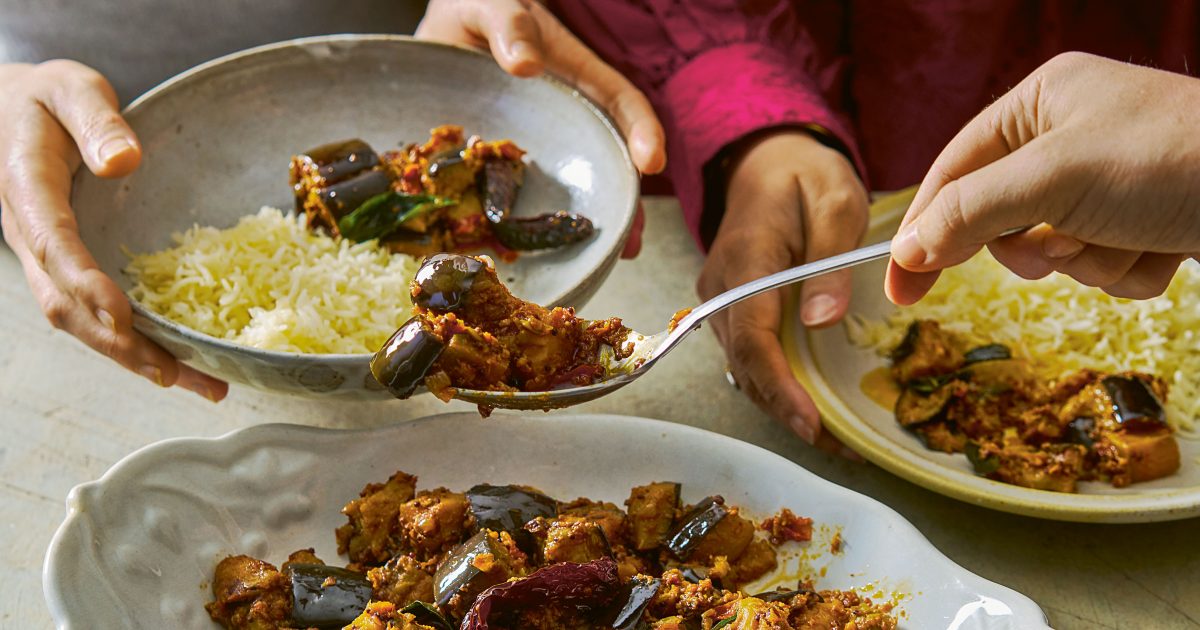 Food and Travel Magazine | Aubergine and coconut gravy