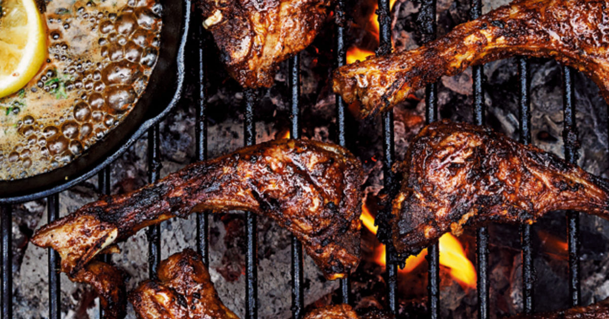 Barbecued cumin lamb chops with anchovy… Food and Travel magazine
