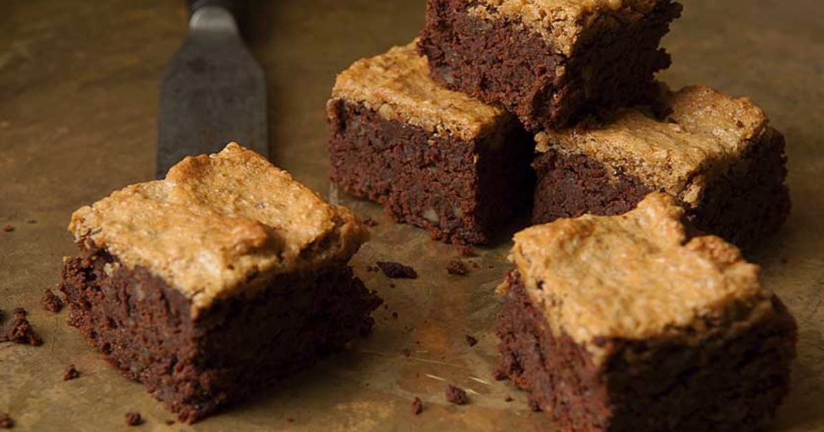 Walnut macaron brownie Food and Travel magazine