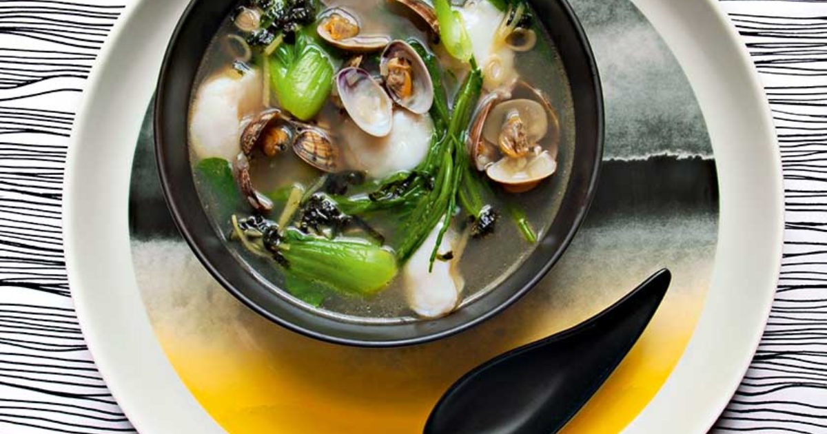 Cod cheeks and palourdes clams in ginger,… Food and Travel Magazine
