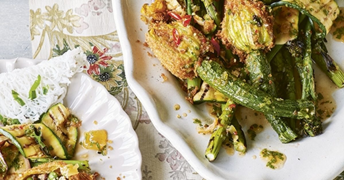 Stuffed courgette flower salad with… Food and Travel Magazine