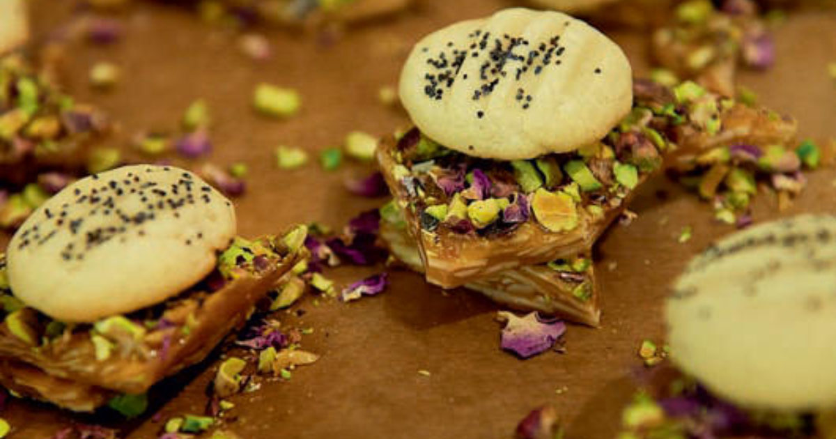 Food and Travel Magazine | Pistachio nut brittle pieces