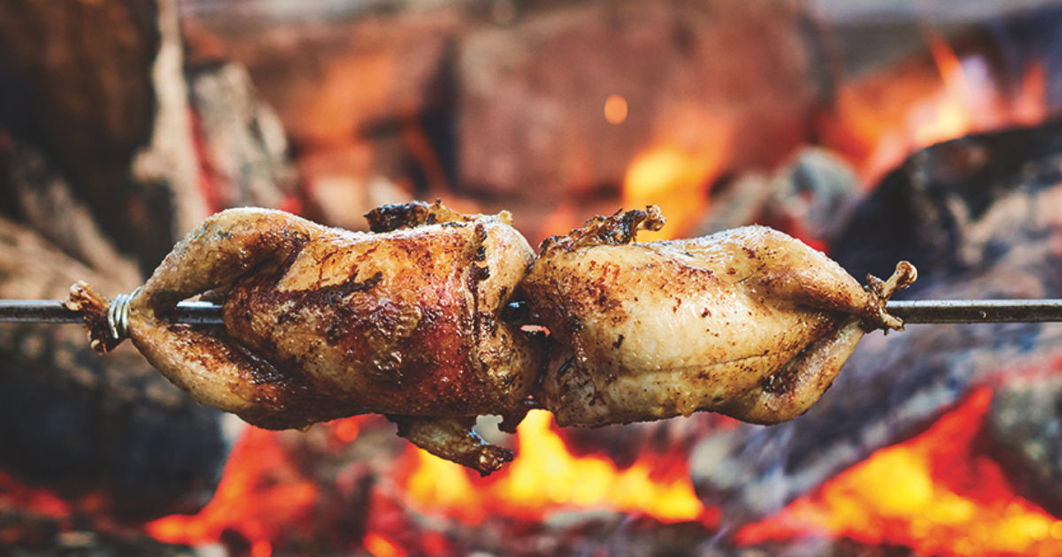 Eating Partridge Food and Travel Magazine | Spit-roast partridge