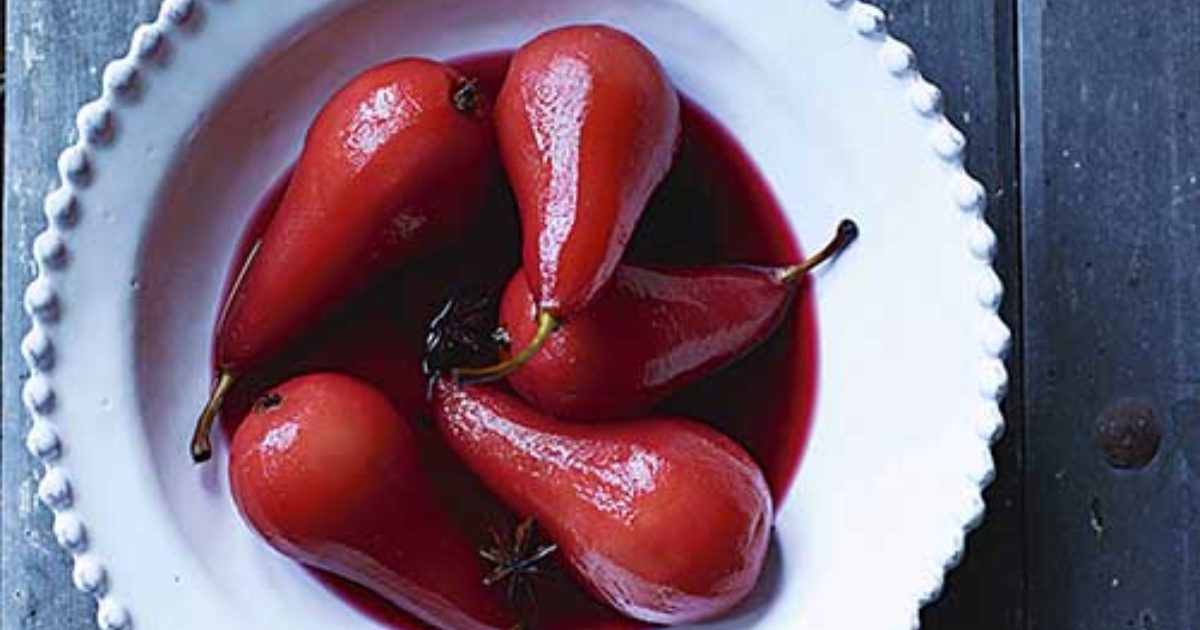 Food and Travel Magazine | Hibiscus-poached pears