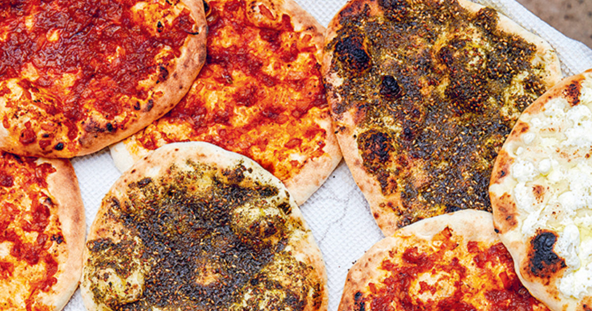 Mana&amp;#39;ish ib za-atar (Arabic pizza with… | Food and Travel magazine