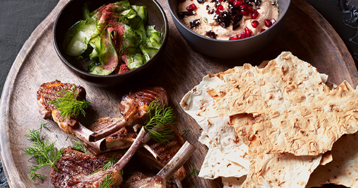 Griddled lamb cutlets with whipped rose… Food and Travel magazine