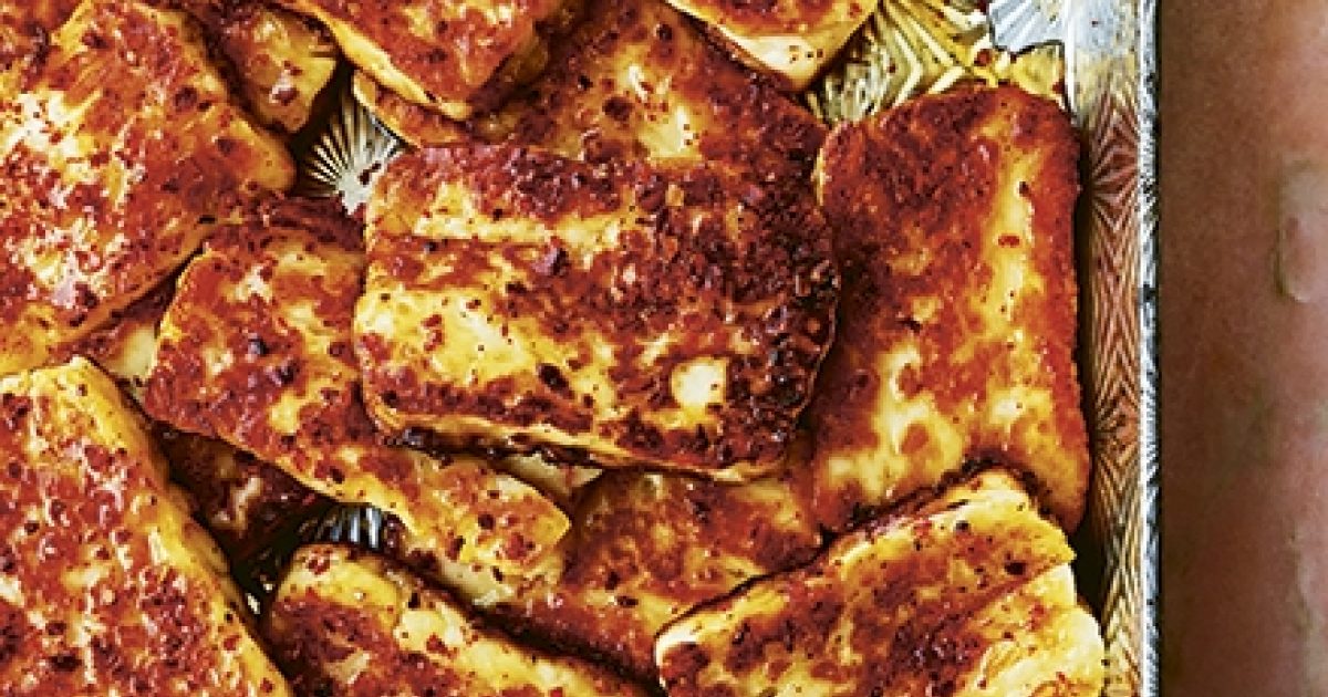 Chilli and honey fried halloumi Food and Travel magazine