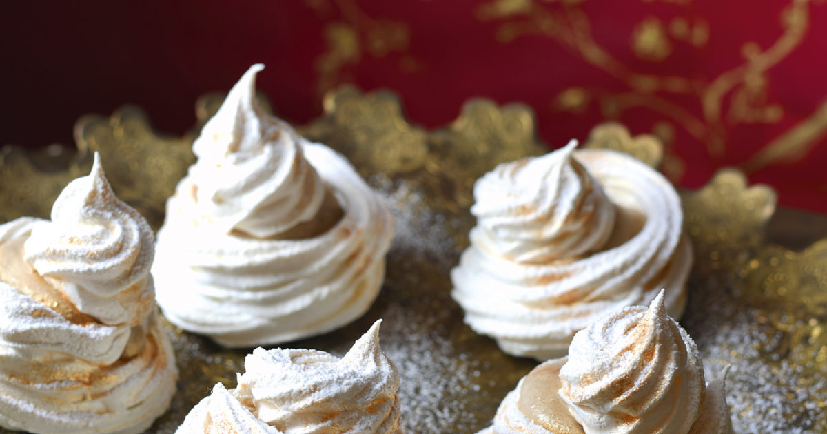 Marron glacé meringues Food and Travel magazine